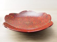 他の写真1: 唐塗　菓子皿　桜　赤上