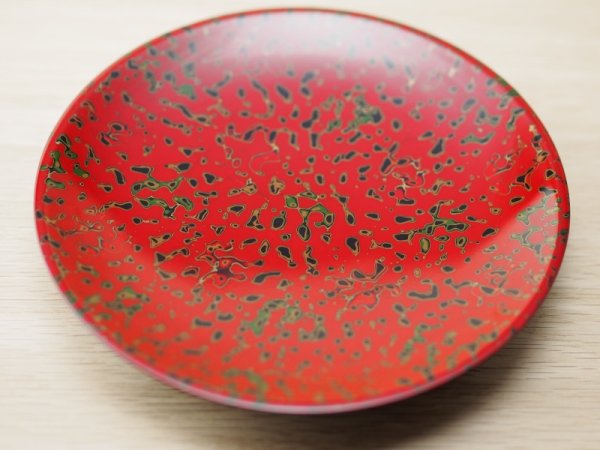 画像2: 唐塗　菓子皿　赤上