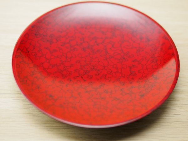 画像2: 唐塗　菓子皿　赤上⑵