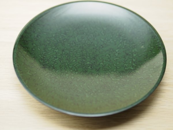 画像2: 唐塗　菓子皿　緑上
