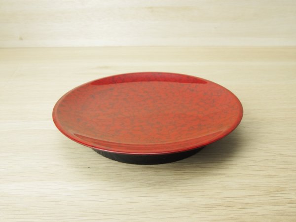 画像1: 唐塗　菓子皿　赤上⑵