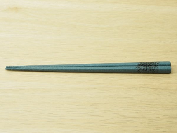 画像2: 紋紗塗　二色箸　大箸 青黒