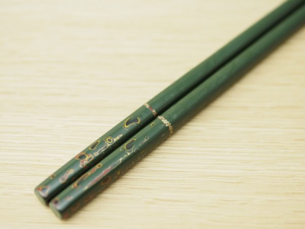 画像7: 唐塗　大箸(金線）