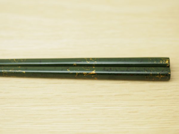 画像7: 唐塗 大箸(黒彩色金仕掛け)