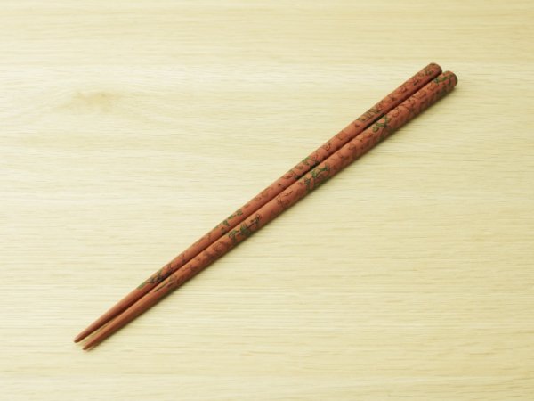 画像2: 唐塗　大箸(白、緑、ピンク）