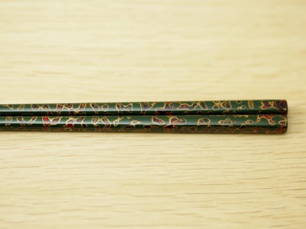 画像7: 唐塗 細箸(赤上、呂上、緑上)