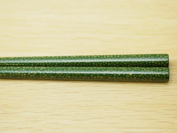 画像4: ななこ塗　大箸　白種　（緑、青）