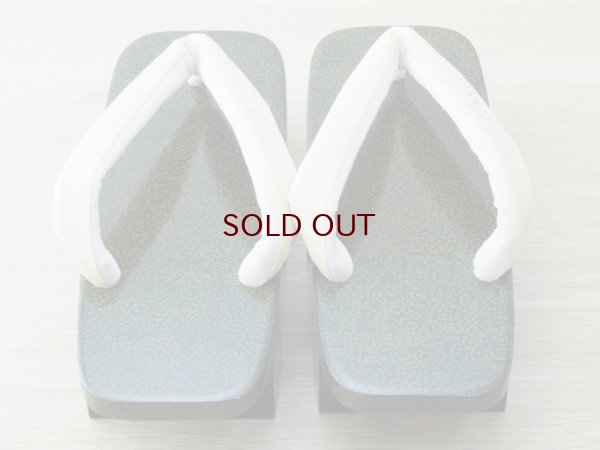 画像3: ななこ塗　女下駄 緑に白種