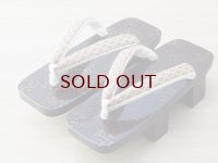 唐塗　女下駄 黒上