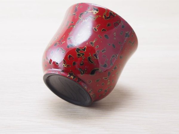 画像3: 唐塗　お猪口　赤上