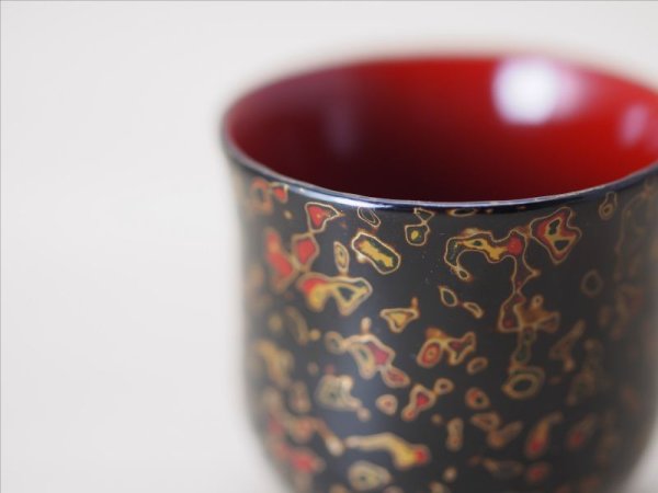 画像5: 唐塗 夫婦お猪口セット(呂上 赤上)