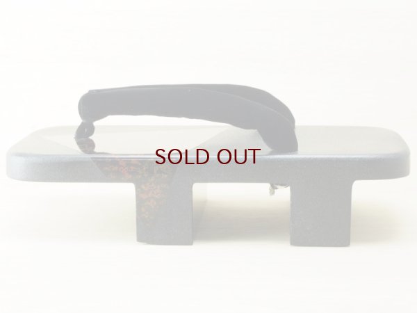 画像4: 紋紗塗　男下駄　唐塗塗り分け模様