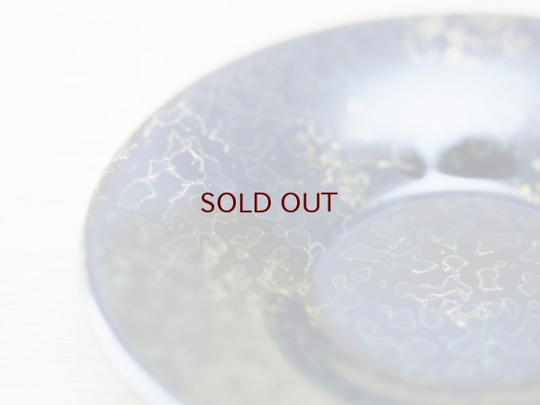 画像10: 唐塗　木製茶櫃セット　（黒上緑彩色金入り）