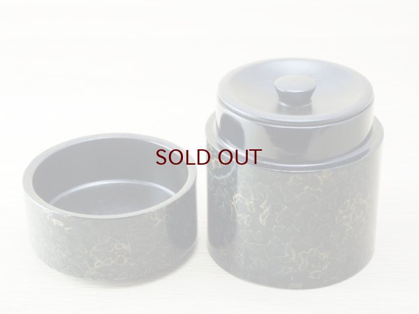 画像4: 唐塗　木製茶櫃セット　（黒上緑彩色金入り）