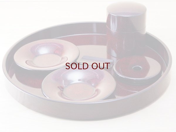 画像3: ななこ塗　木製茶櫃セット　