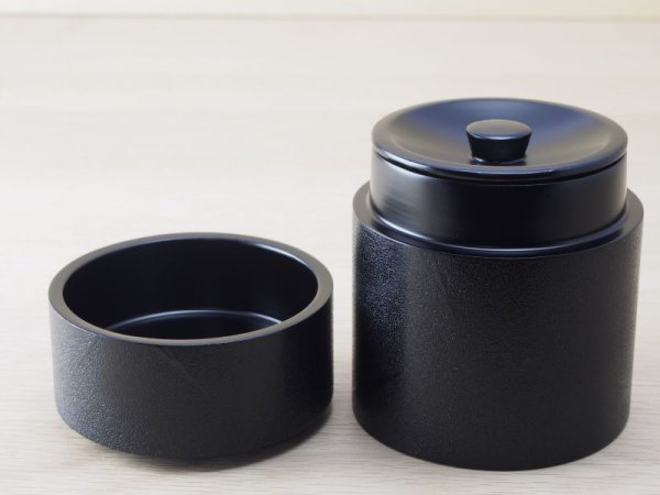 画像4: 紋紗塗　木製茶櫃セット　松葉模様