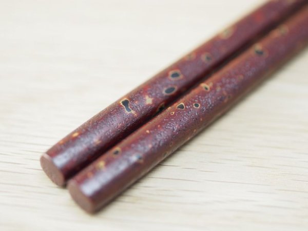 画像6: 夫婦箸セット 紋紗塗唐塗紋様箸