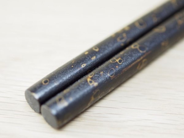 画像5: 夫婦箸セット 紋紗塗唐塗紋様箸