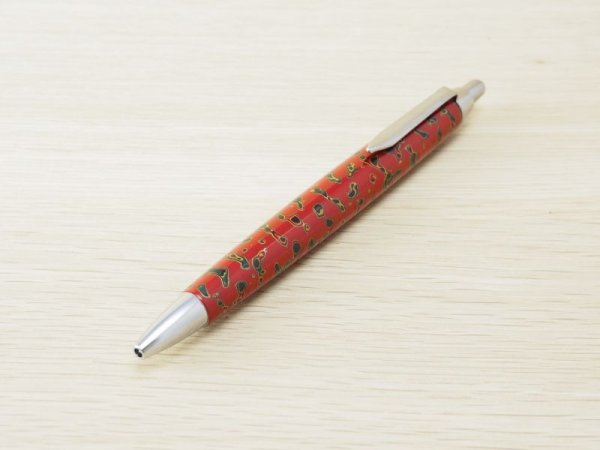画像1: 唐塗　ボールペン　赤上
