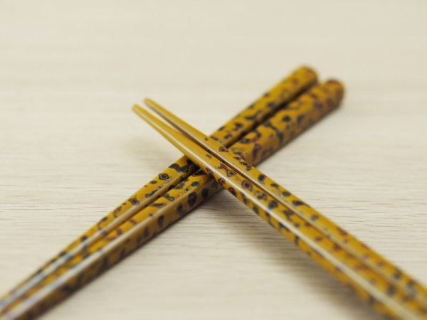画像4: 唐塗　中箸 黄色