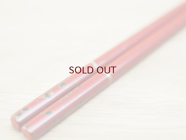 画像11: 夫婦汁椀（箸付）　唐塗模様