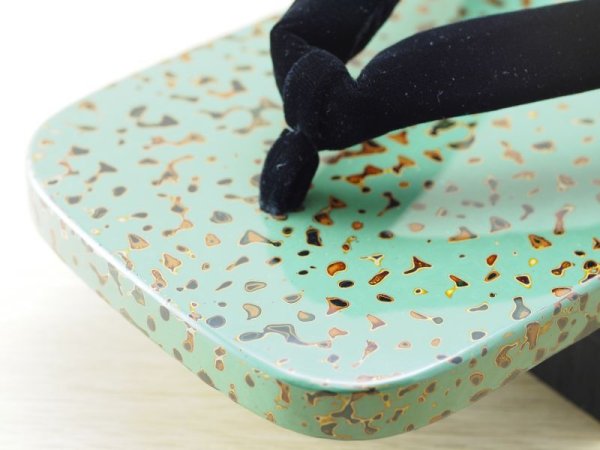 画像5: 唐塗　男下駄　緑上