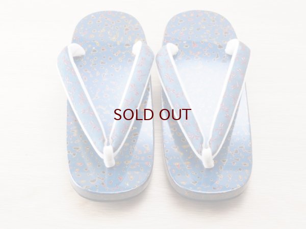 画像3: 唐塗　女下駄青上金彩色