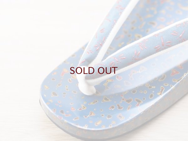 画像5: 唐塗　女下駄青上金彩色