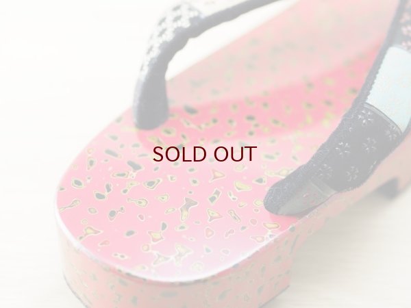 画像6: 唐塗　女下駄桃上金彩色(2)