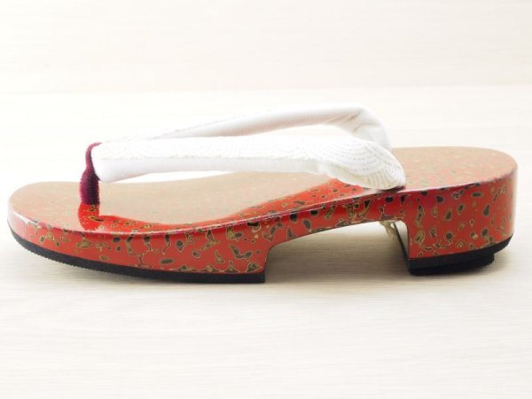 画像4: 唐塗　女下駄赤上金彩色