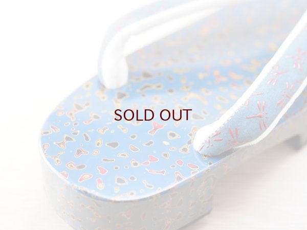 画像6: 唐塗　女下駄青上金彩色