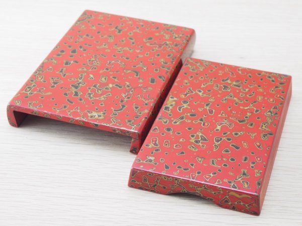 画像4: 唐塗　名刺入れ 赤上