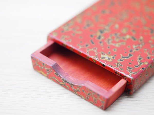 画像5: 唐塗　名刺入れ 赤上