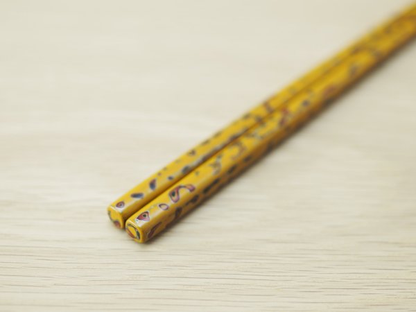 画像3: 唐塗　小箸　黄色（金彩色）