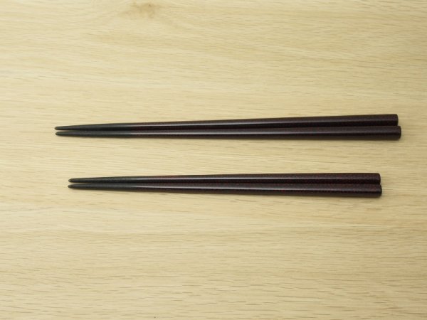 画像4: 夫婦箸セット　ななこ塗(滑り止め加工） (4)