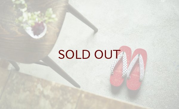 画像6: 唐塗 女下駄 赤上 夏次郎商店(別注) (6)