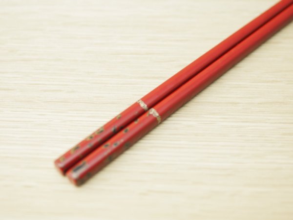 画像5: 唐塗 女性専用箸(金線) (5)