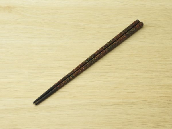 画像3: 唐塗 細箸(赤上、呂上、緑上) (3)