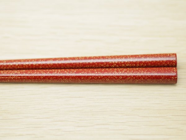 画像4: ななこ塗　大箸　白種　（赤、黒） (4)