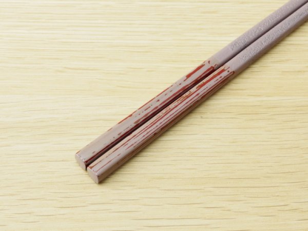 画像10: 紋紗塗 女性専用箸 箸上部仕掛け (10)