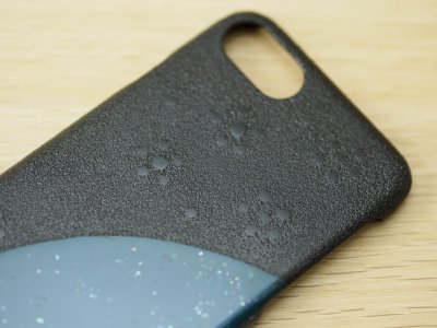 画像3: 紋紗塗と唐塗　 iPhone 7、iPhone 8 用ケース 青微塵貝入り