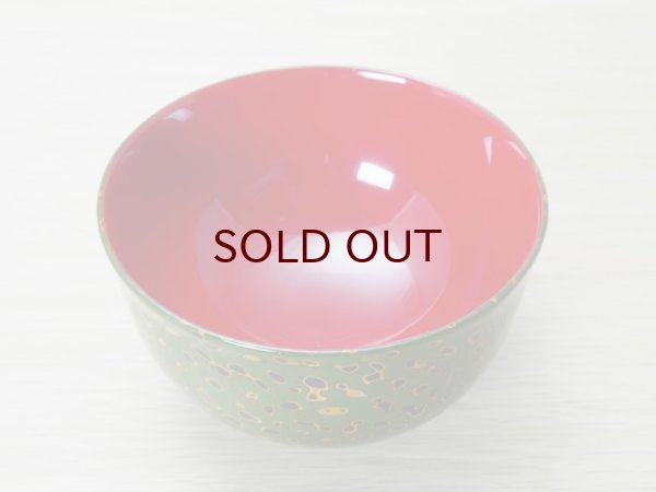 画像3: 唐塗　羽反型　緑上（白梨地） (3)