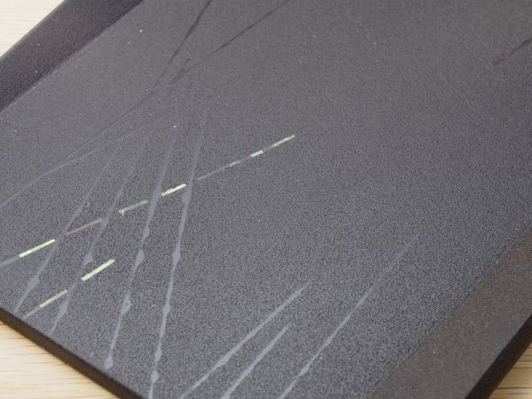 画像4: 紋紗塗 多様皿 すすき柄(直線) (4)