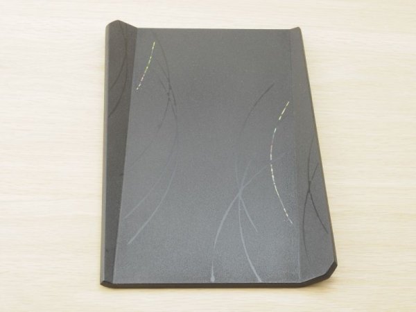 画像3: 紋紗塗 多様皿 すすき柄(曲線) (3)