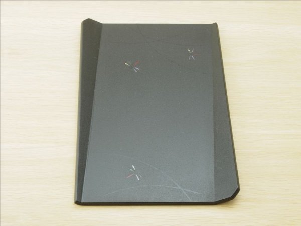 画像3: 紋紗塗 多様皿 トンボとススキ柄 (3)