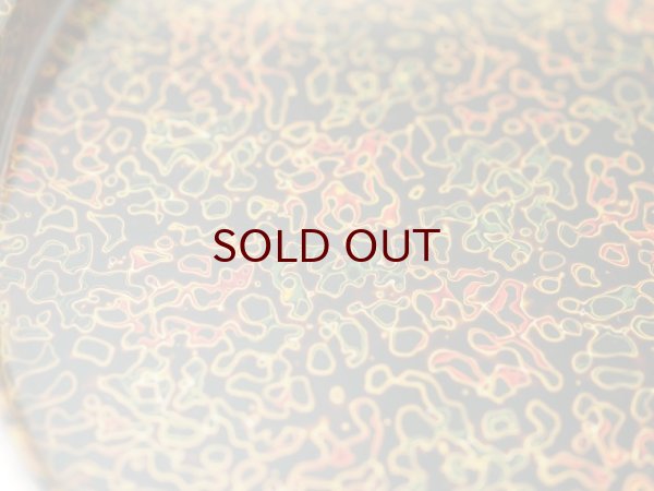 画像3: 唐塗　8寸5分丸盆　呂上 (3)