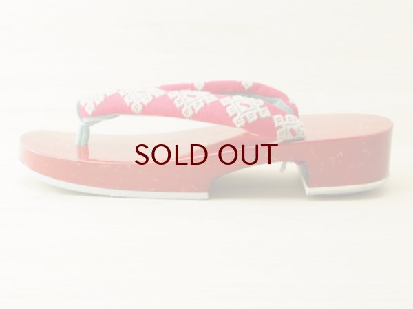 画像4: 唐塗 女下駄 赤上 夏次郎商店(別注) (4)