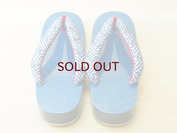 画像3: 唐塗 女下駄 青上 夏次郎商店(別注) (3)