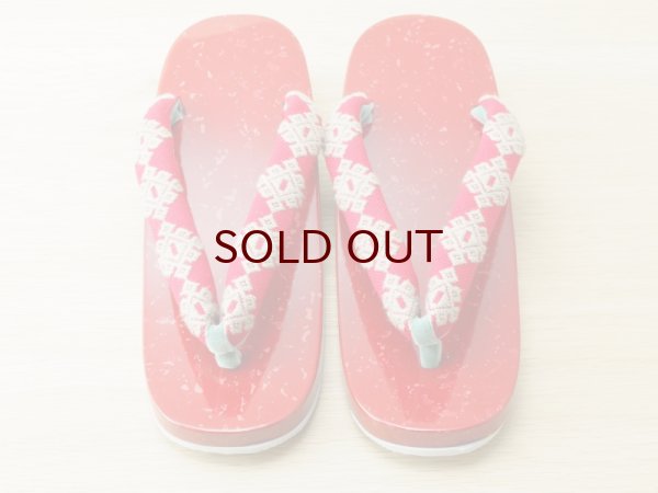 画像2: 唐塗 女下駄 赤上 夏次郎商店(別注) (2)