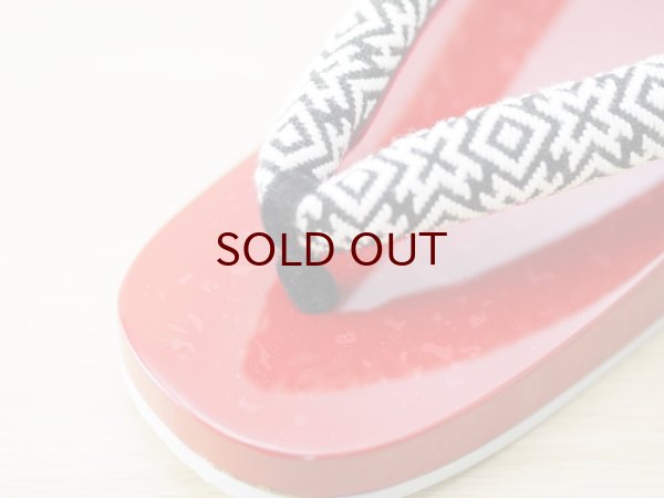 画像5: 唐塗 女下駄 赤上 夏次郎商店(別注) (5)